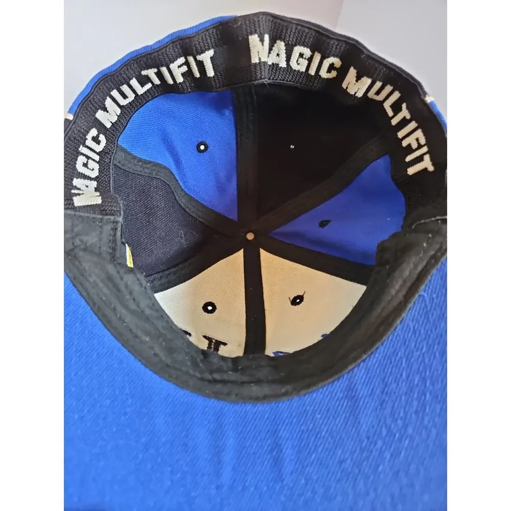 Vintage Los Angeles Dodgers LA Magic Multifit Hat Blue Color Block Baseball Cap